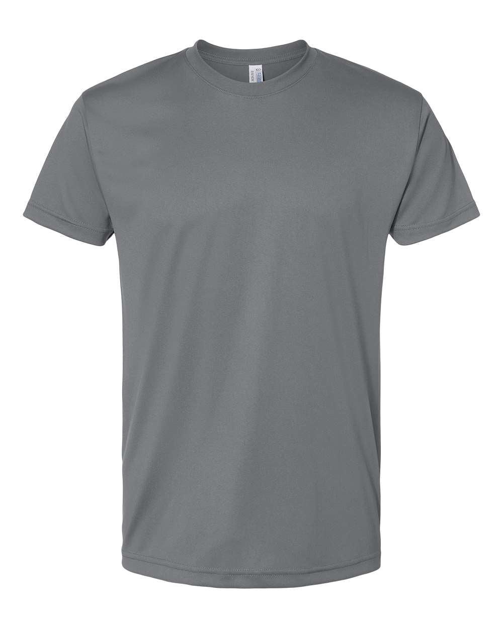Unisex USA-Made Performance T-Shirt - Front - B11979093 - Charcoal