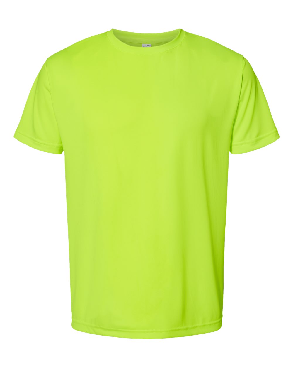 Unisex USA-Made Performance T-Shirt - Front - B11979173 - Lime Green