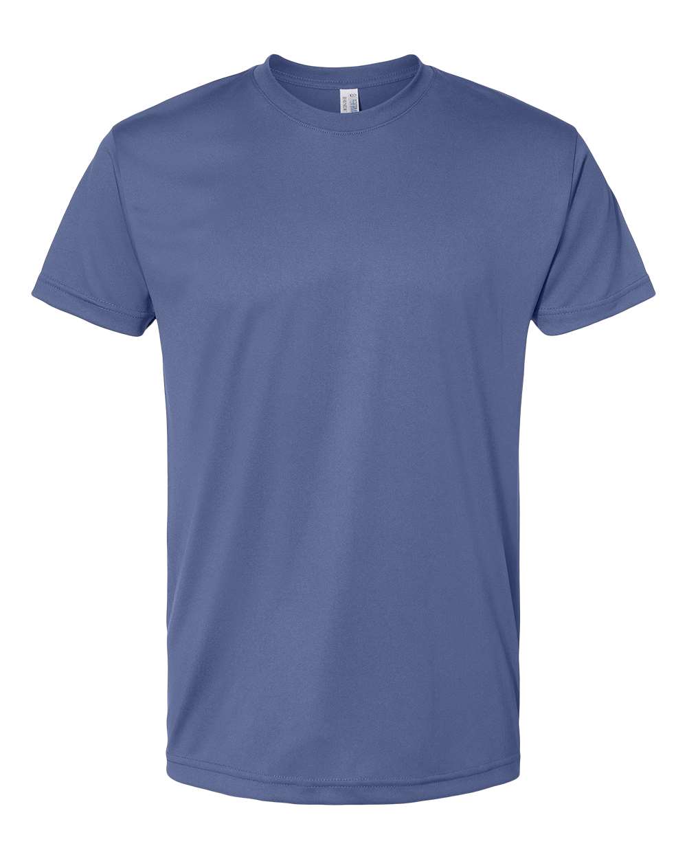 Unisex USA-Made Performance T-Shirt - Front - B11979763 - Cationic Royal