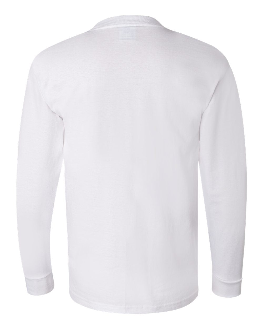 Unisex USA-Made Long Sleeve T-Shirt - Back - B02379003 - White