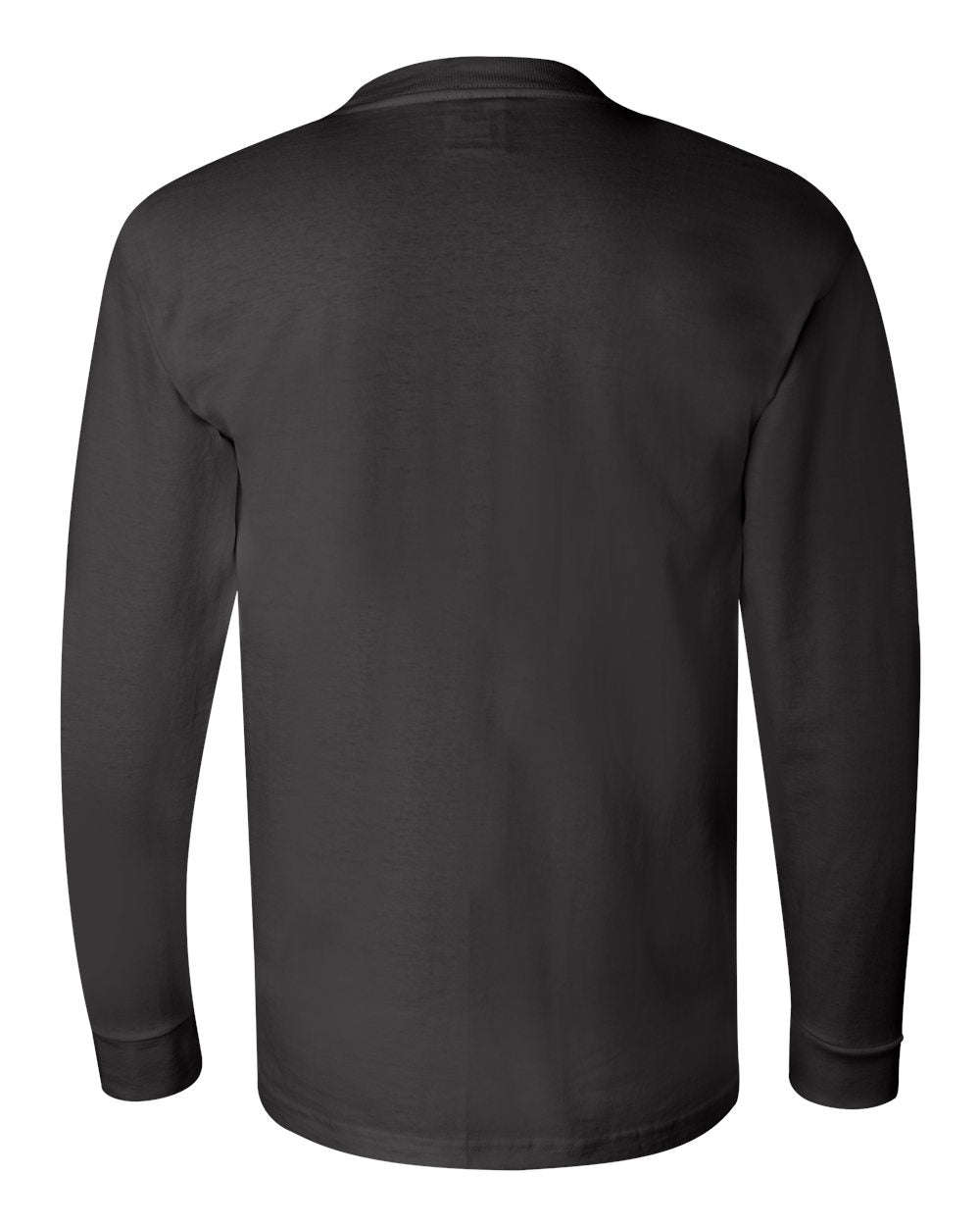 Unisex USA-Made Long Sleeve T-Shirt - Back - B02379503 - Black
