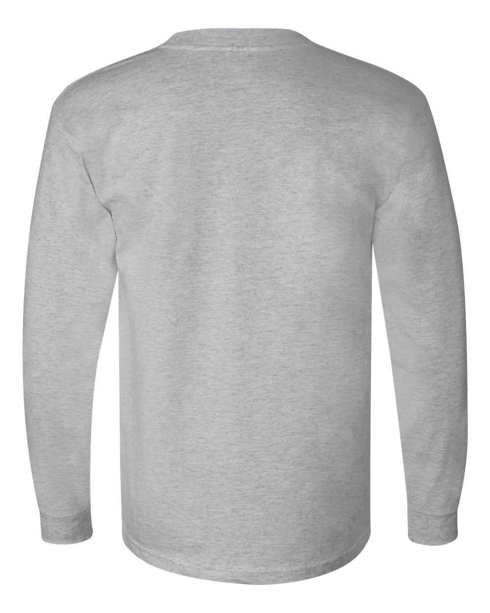 Unisex USA-Made Long Sleeve T-Shirt - Back - B02379583 - Dark Ash