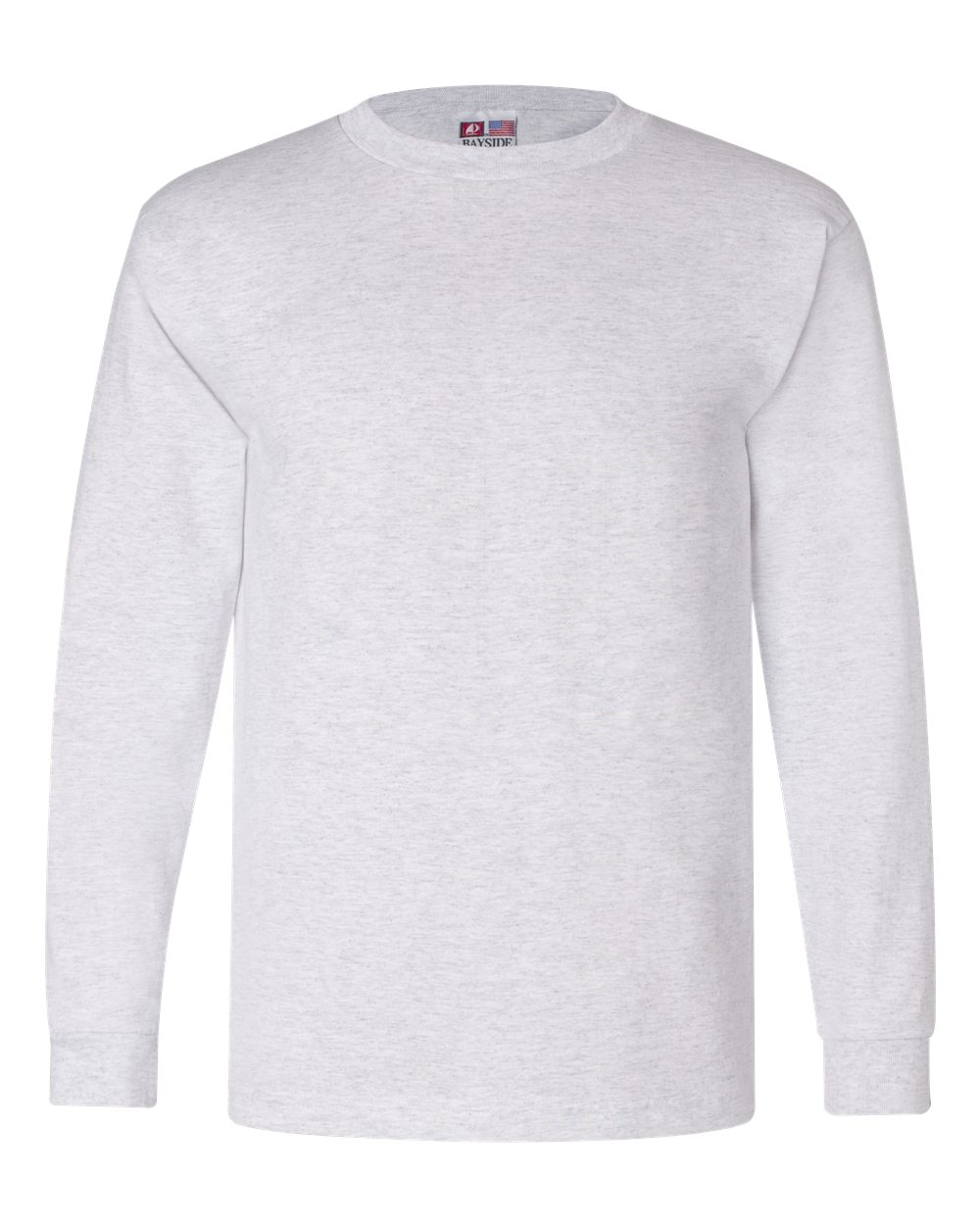 Unisex USA-Made Long Sleeve T-Shirt - Front - B02379023 - Ash