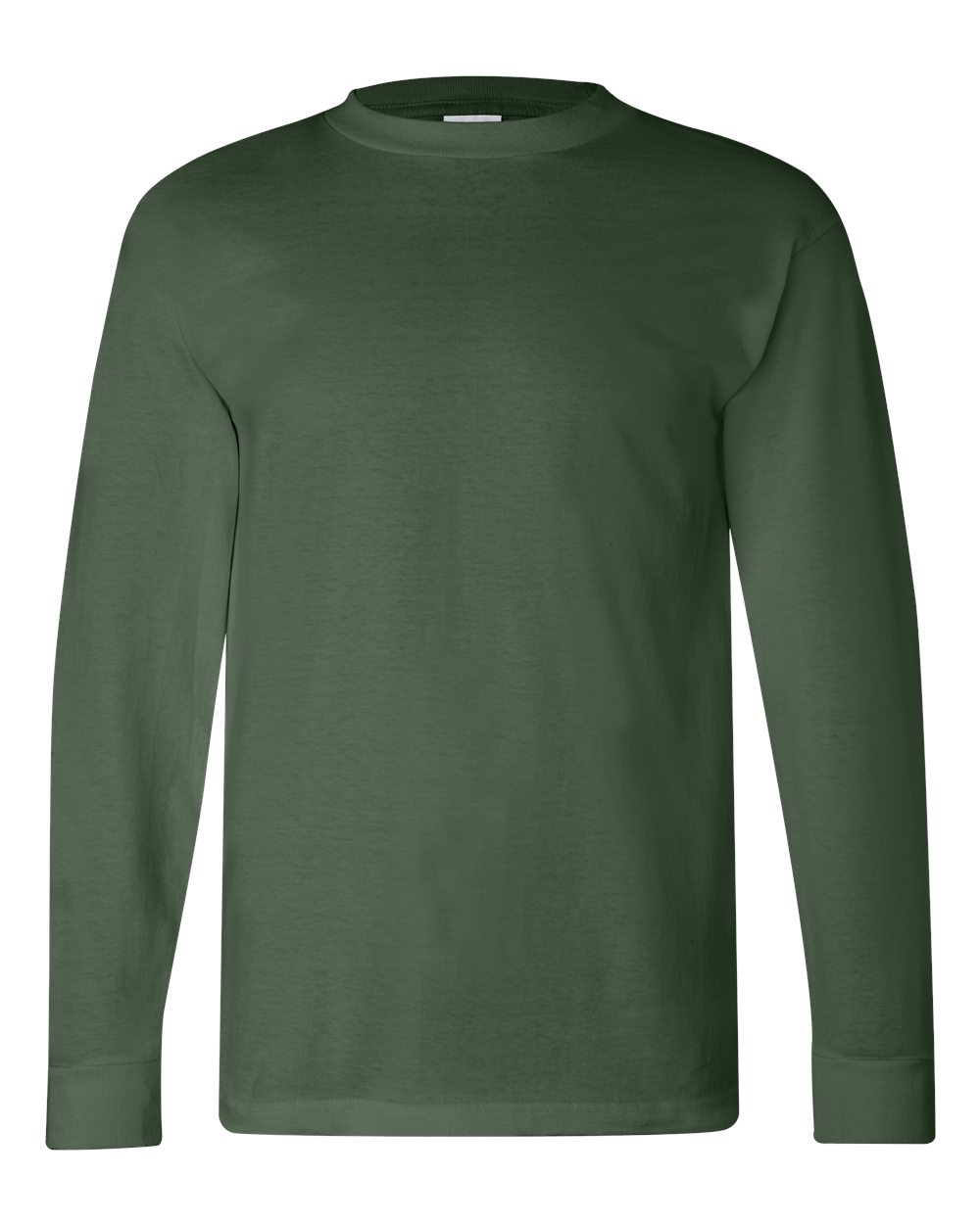 Unisex USA-Made Long Sleeve T-Shirt - Front - B02379544 - Forest Green