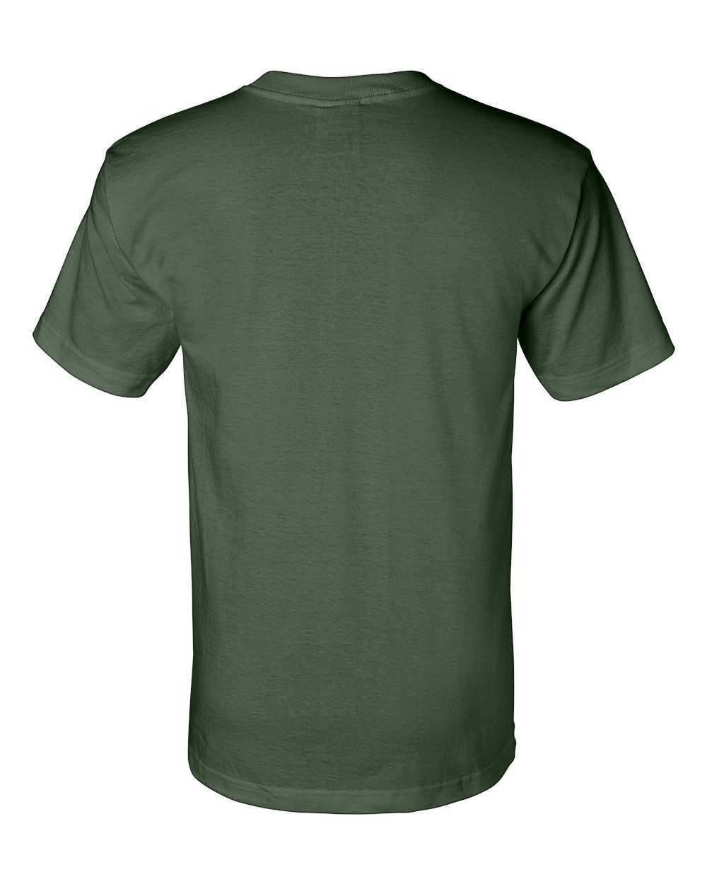 Unisex Union-Made T-Shirt - Back - B03479543 - Forest Green