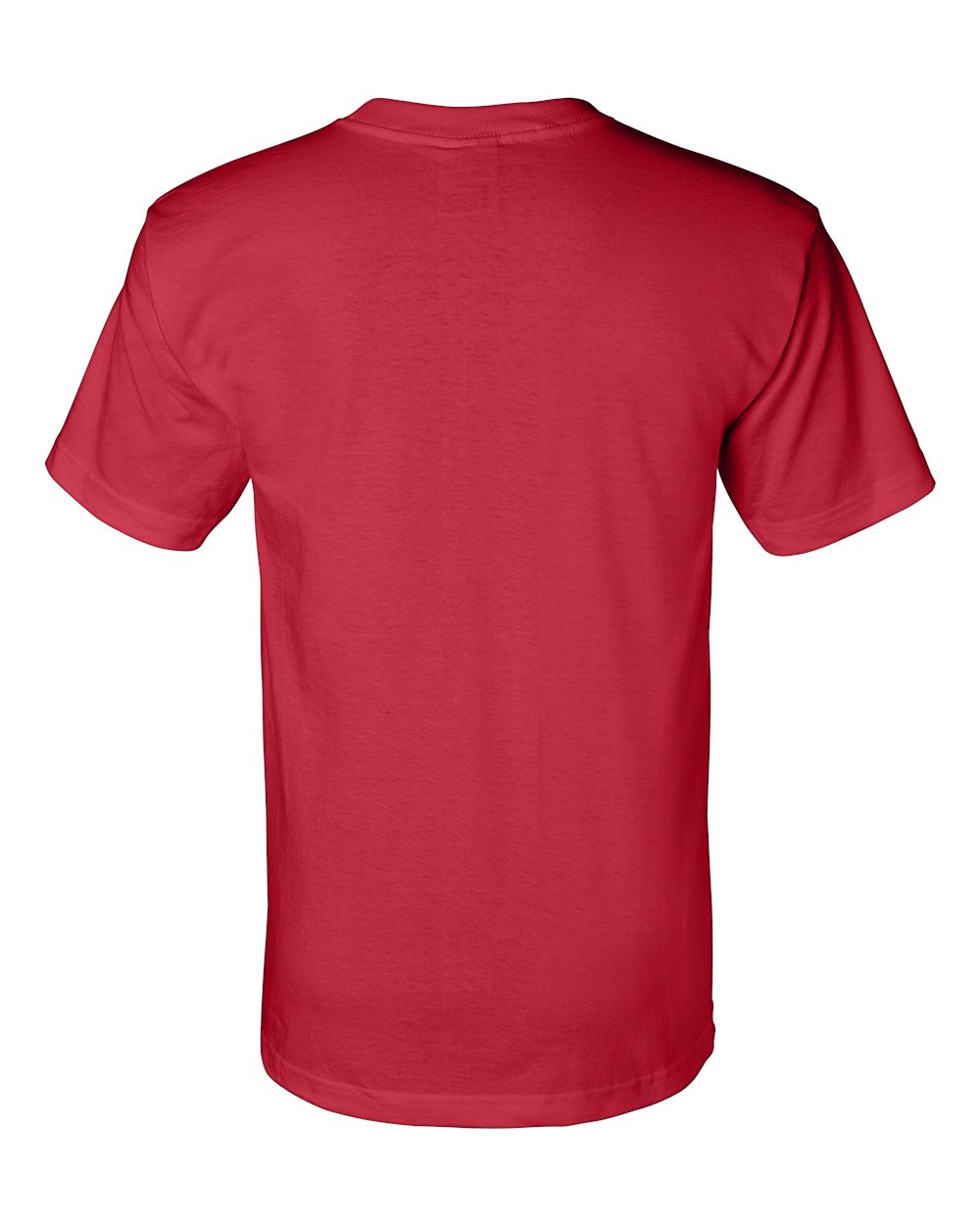 Unisex Union-Made T-Shirt - Back - B03479703 - Red