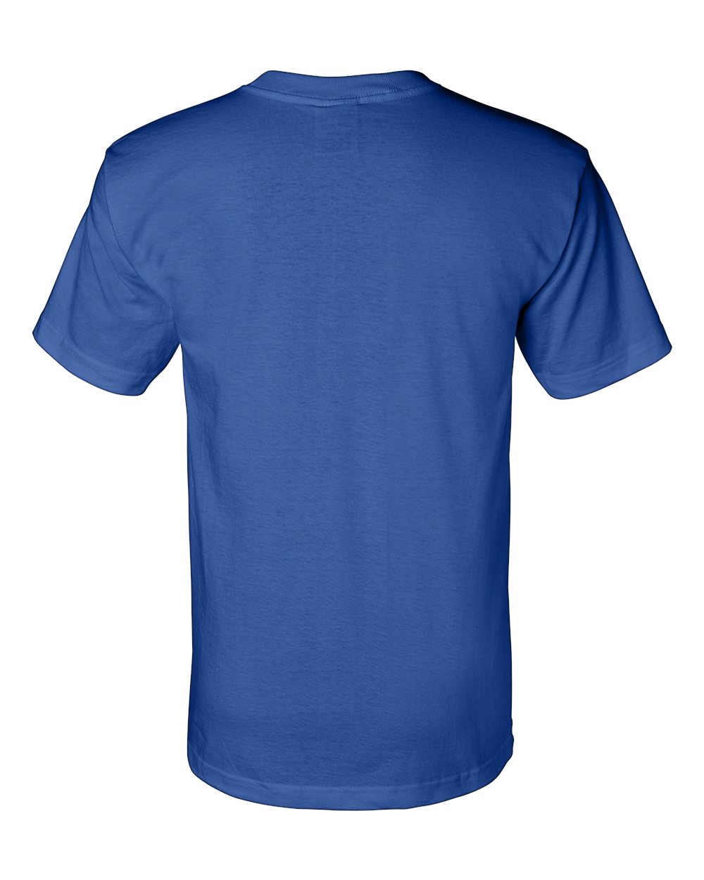 Unisex Union-Made T-Shirt - Back - B03479753 - Royal Blue