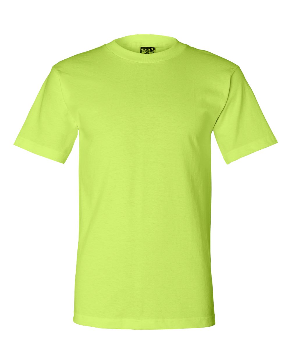 Unisex Union-Made T-Shirt - Front - B03479173 - Lime Green