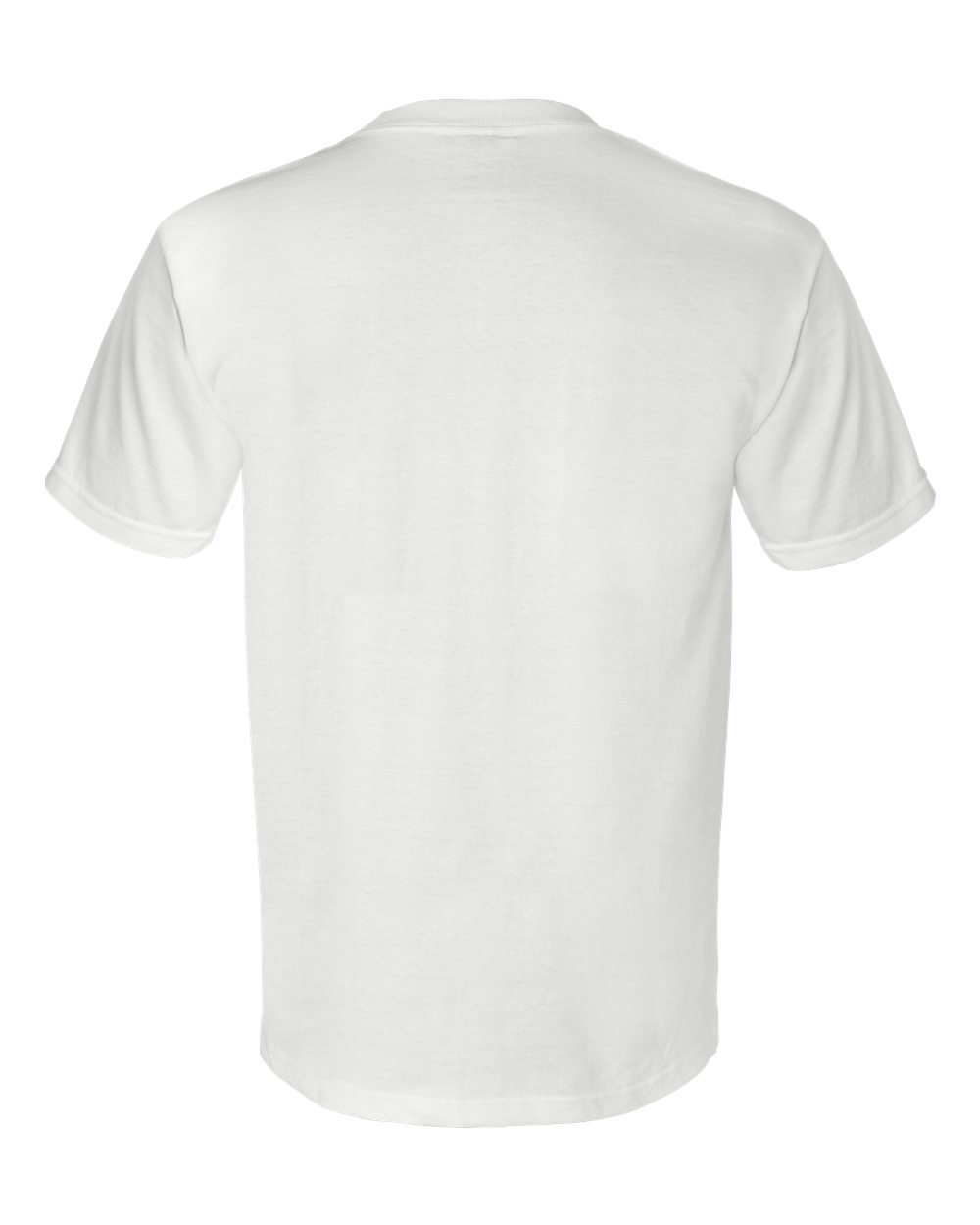 Unisex Union-Made Pocket T-Shirt - Back - B03879003 - White