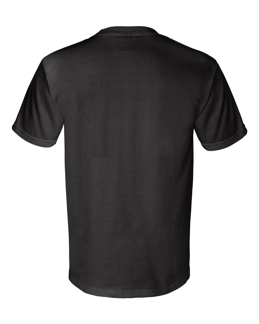 Unisex Union-Made Pocket T-Shirt - Back - B03879503 - Black