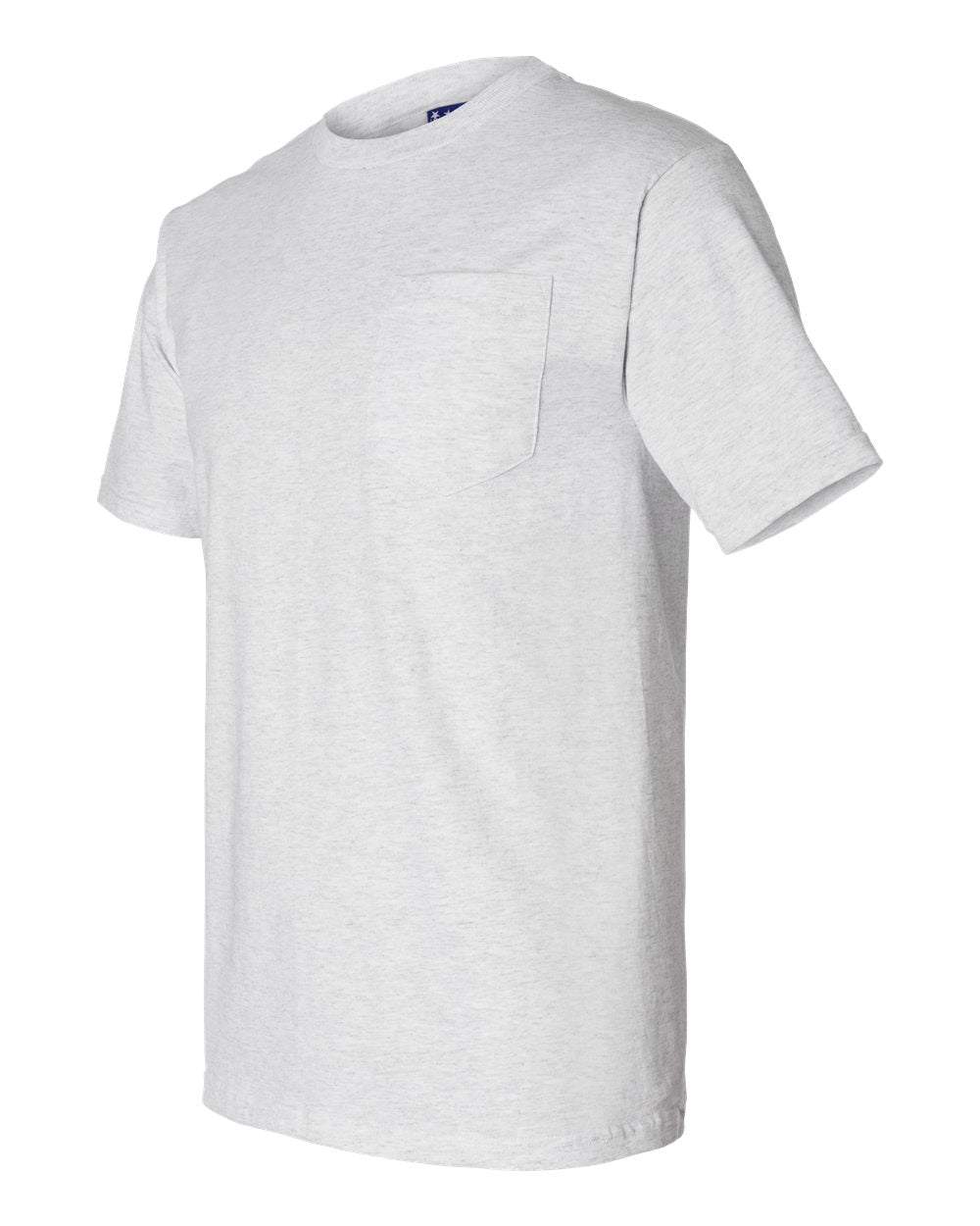 Unisex Union-Made Pocket T-Shirt - Side - B03879029 - Ash