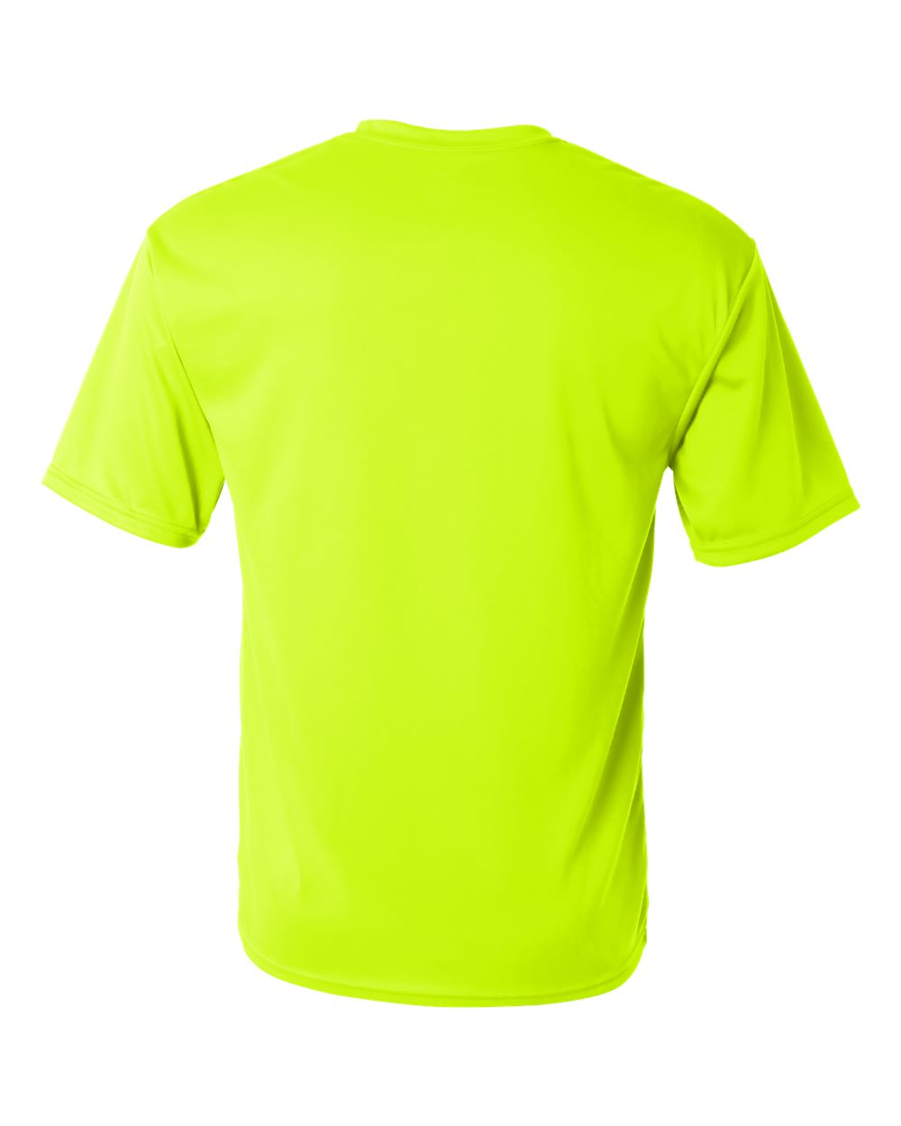 Unisex Performance T-Shirt - Back - B09285172 - Safety Yellow