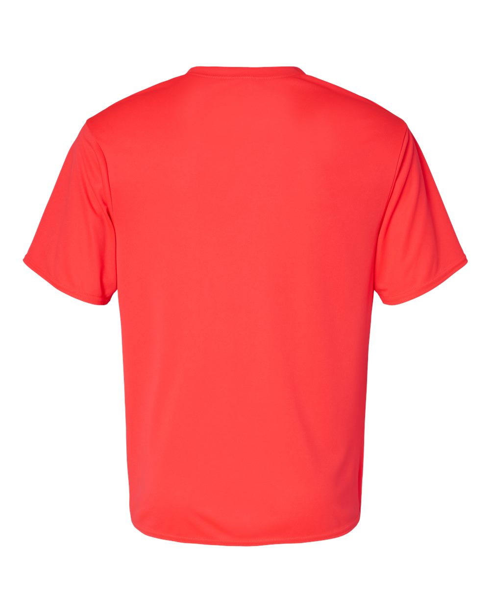 Unisex Performance T-Shirt - Back - B09285272 - Hot Coral
