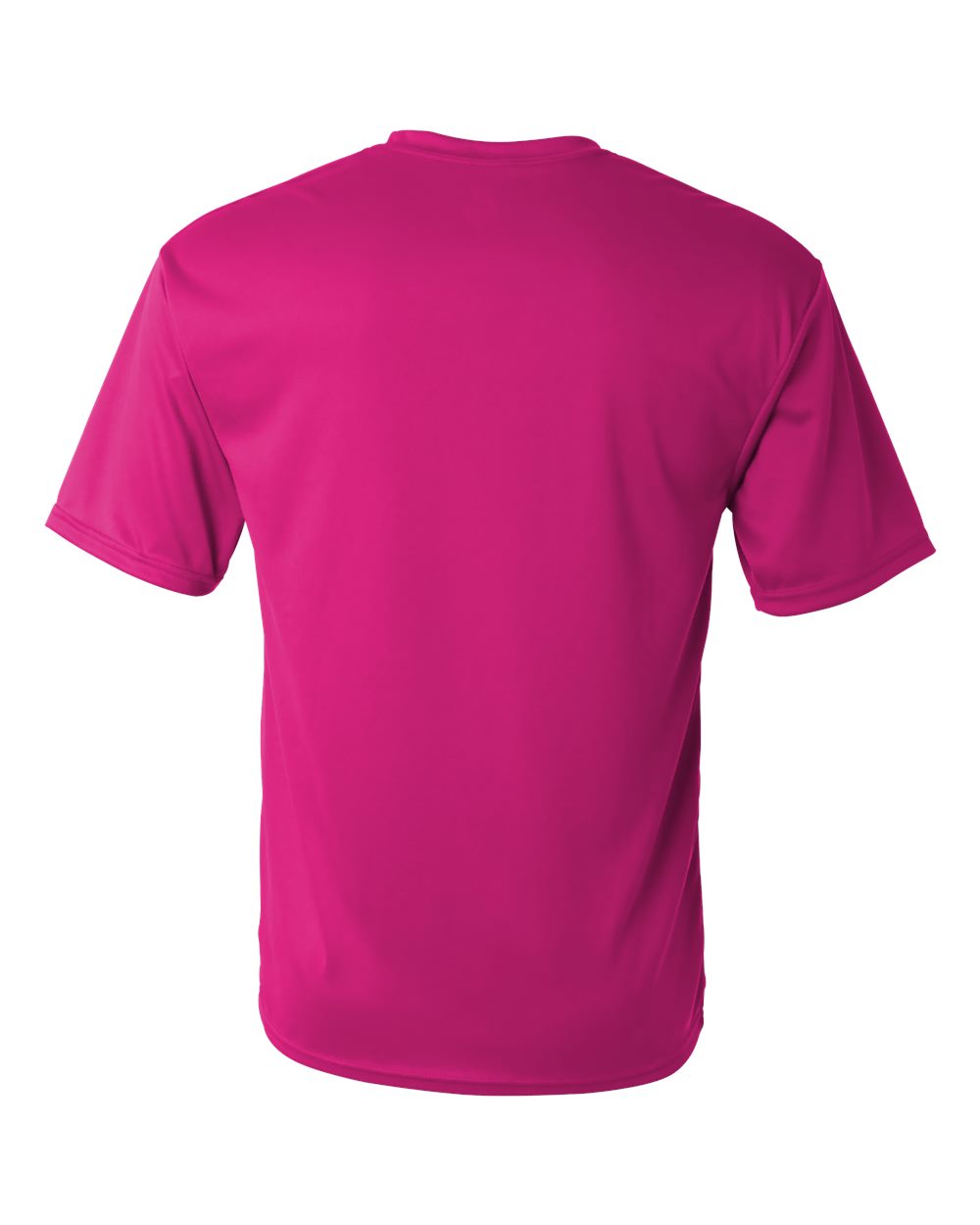 Unisex Performance T-Shirt - Back - B09285312 - Hot Pink