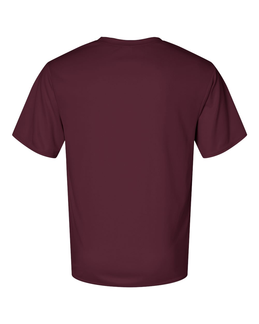 Unisex Performance T-Shirt - Back - B09285532 - Maroon