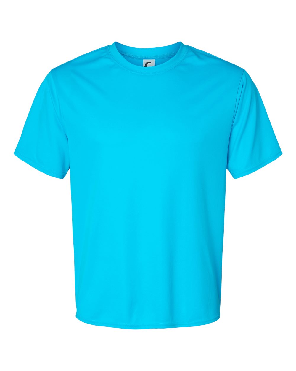 Unisex Performance T-Shirt - Front - B09285062 - Electric Blue