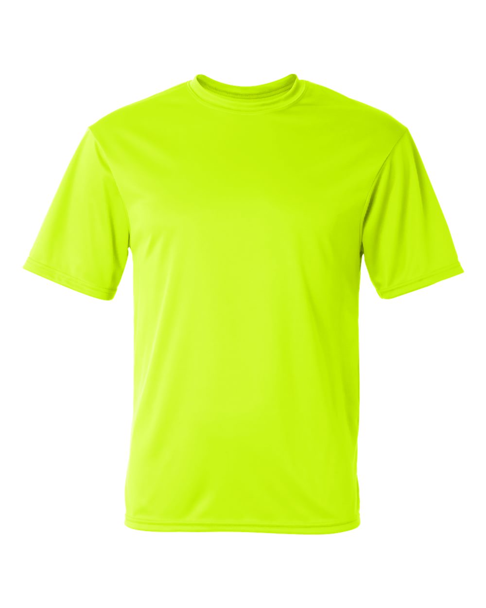 Unisex Performance T-Shirt - Front - B09285172 - Safety Yellow