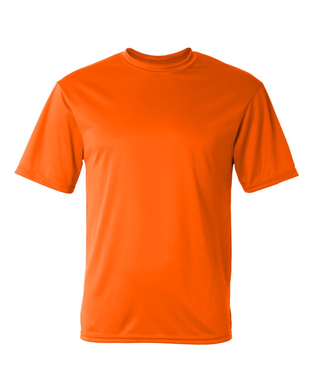 Unisex Performance T-Shirt - Front - B09285182 - Safety Orange