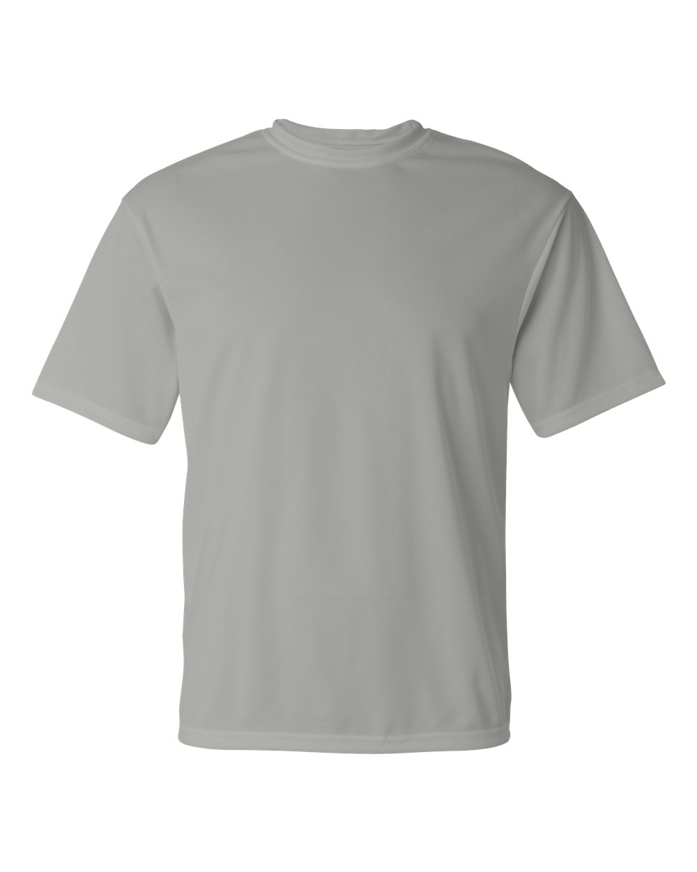 Unisex Performance T-Shirt - Front - B09285352 - Silver