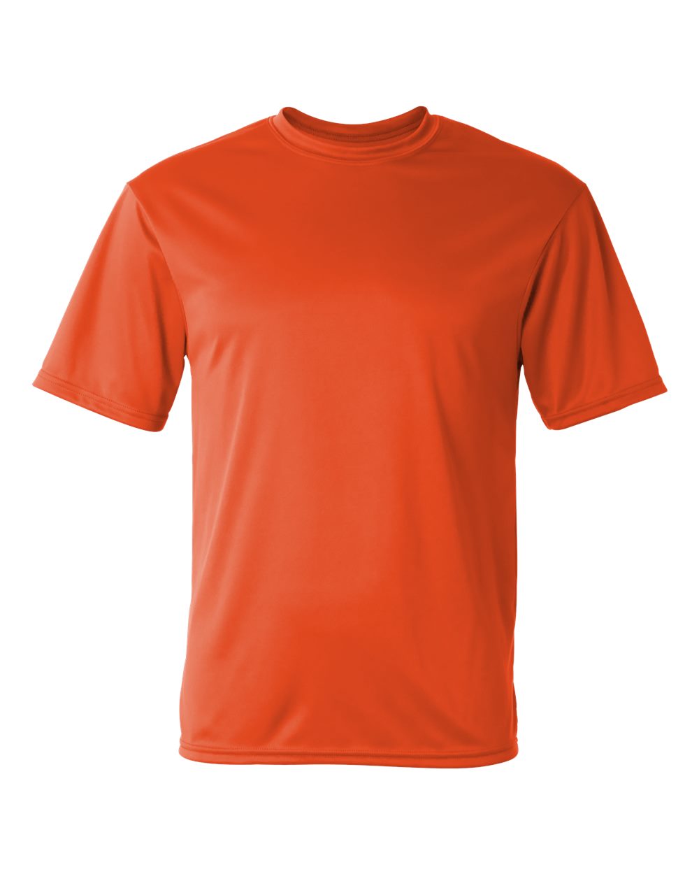 Unisex Performance T-Shirt - Front - B09285662 - Burnt Orange