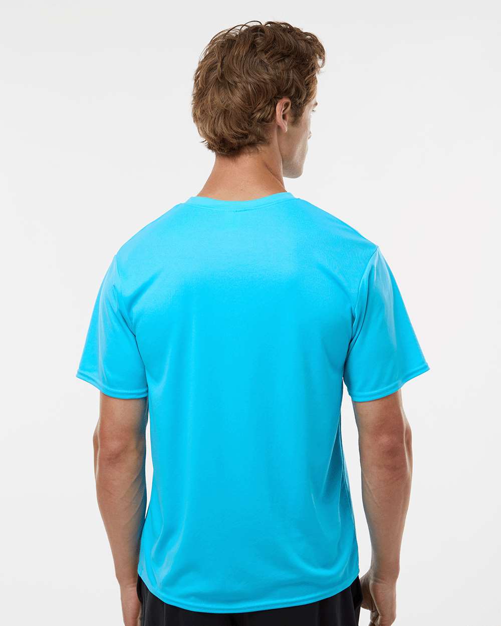 Unisex Performance T-Shirt - OnModelBack - B09285062 - Electric Blue