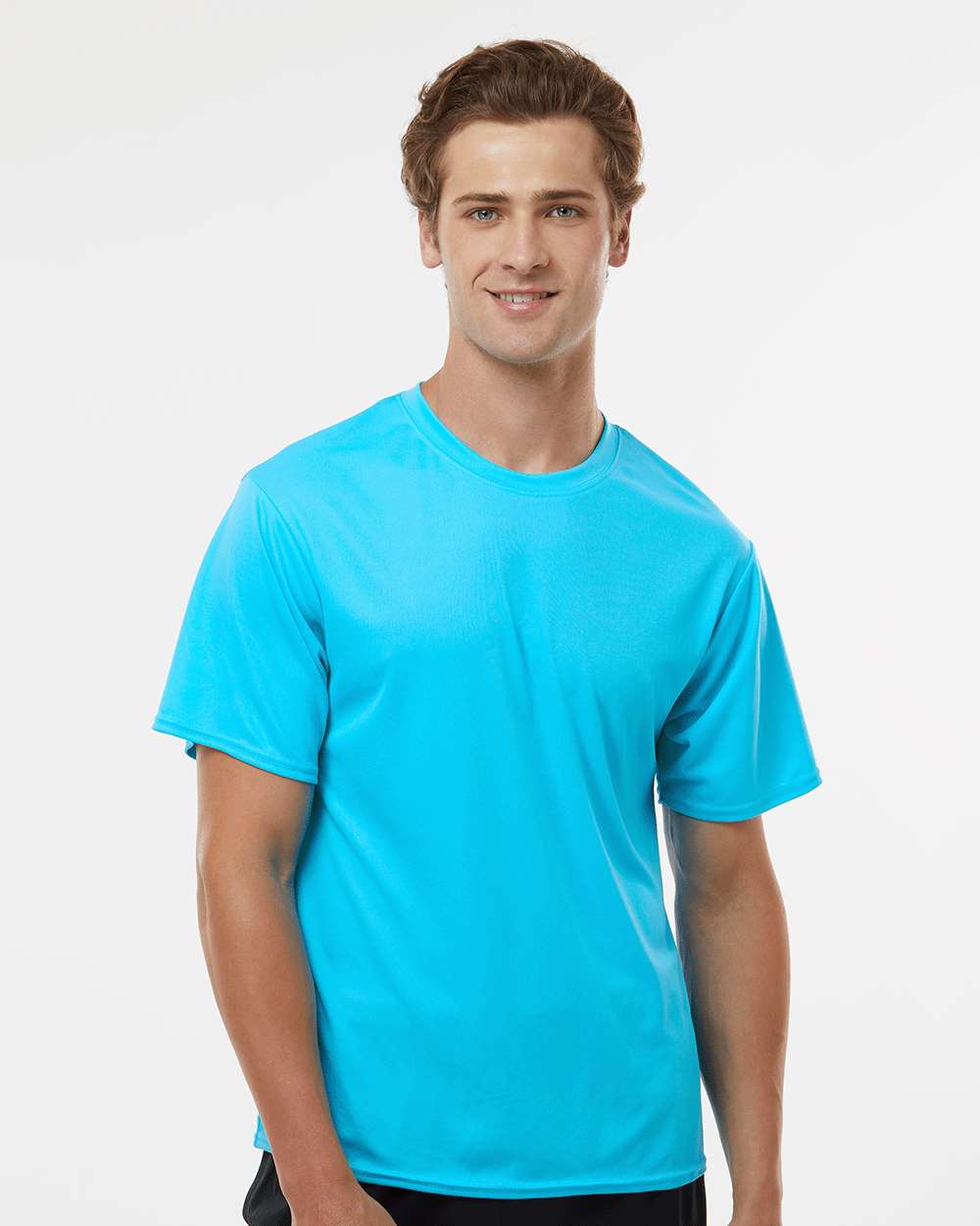 Unisex Performance T-Shirt - OnModelFront - B09285062 - Electric Blue