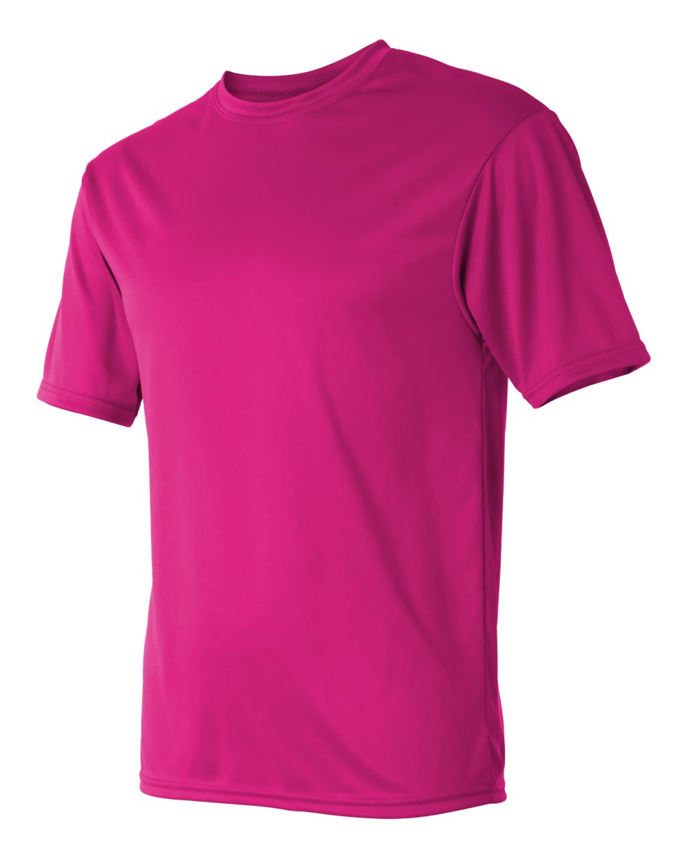 Unisex Performance T-Shirt - Side - B09285312 - Hot Pink