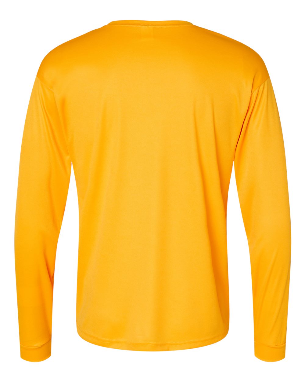 Unisex Performance Long Sleeve T-Shirt - Back - B85585123 - Gold