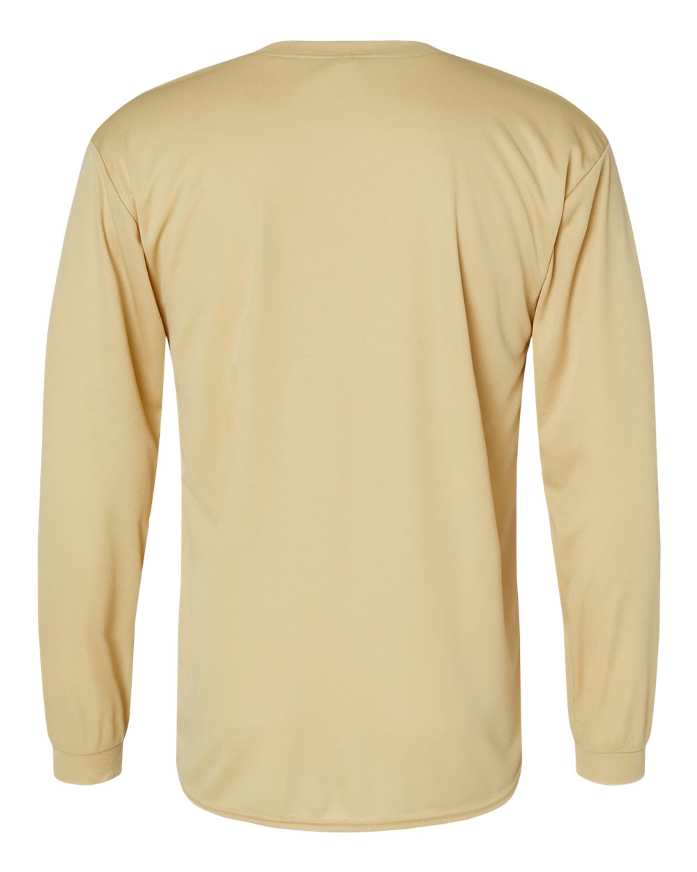 Unisex Performance Long Sleeve T-Shirt - Back - B85585283 - Vegas Gold