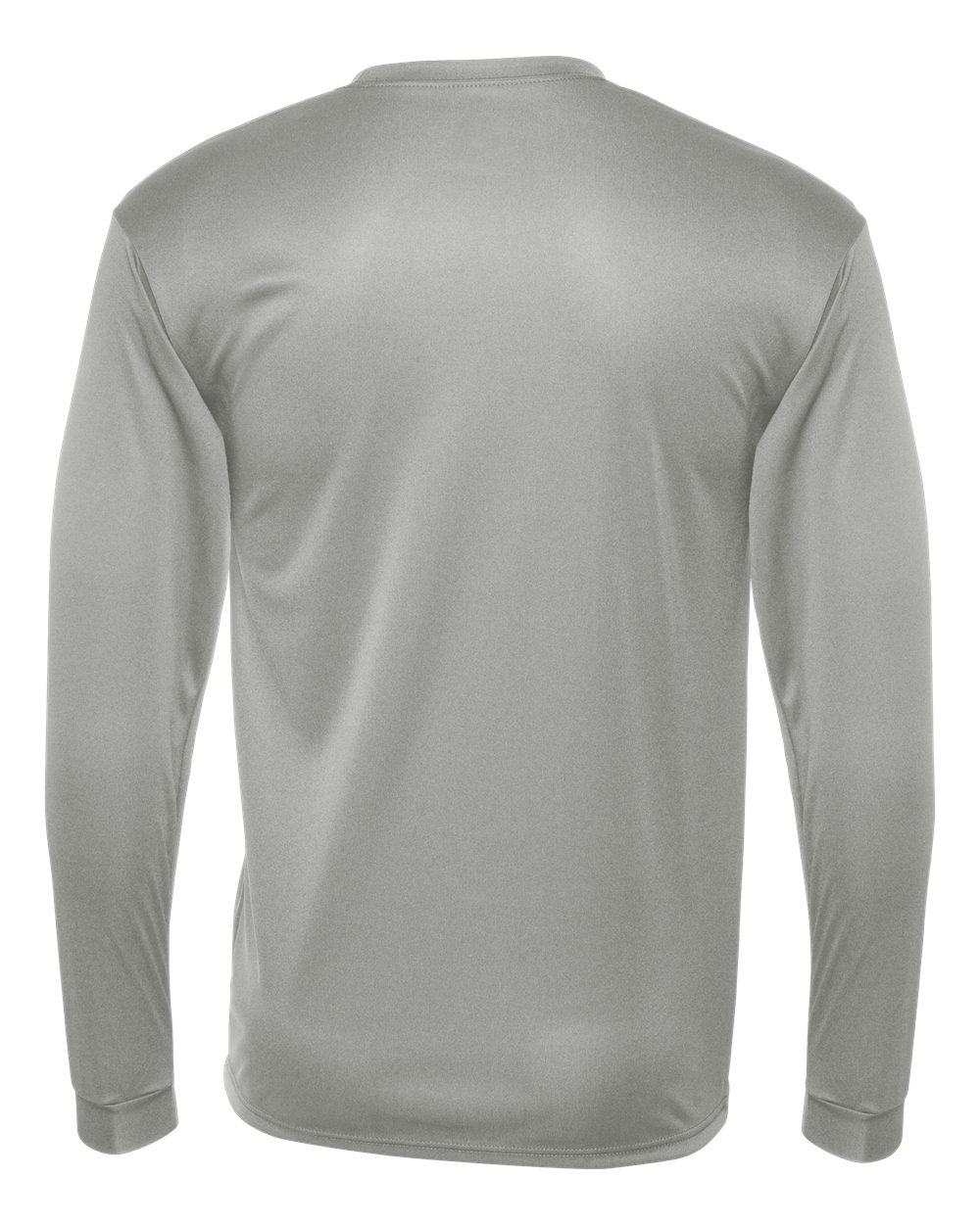 Unisex Performance Long Sleeve T-Shirt - Back - B85585353 - Silver