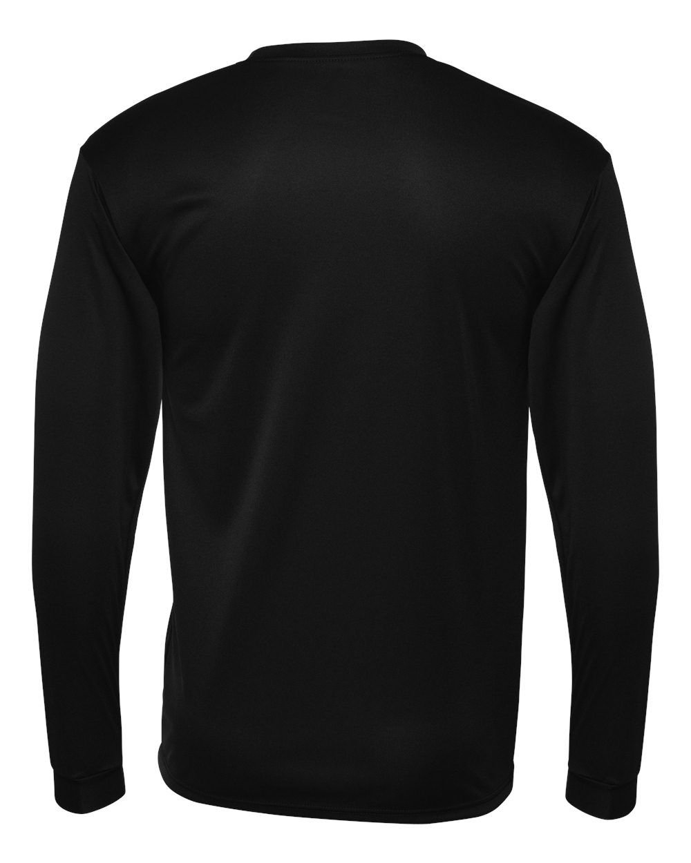 Unisex Performance Long Sleeve T-Shirt - Back - B85585503 - Black