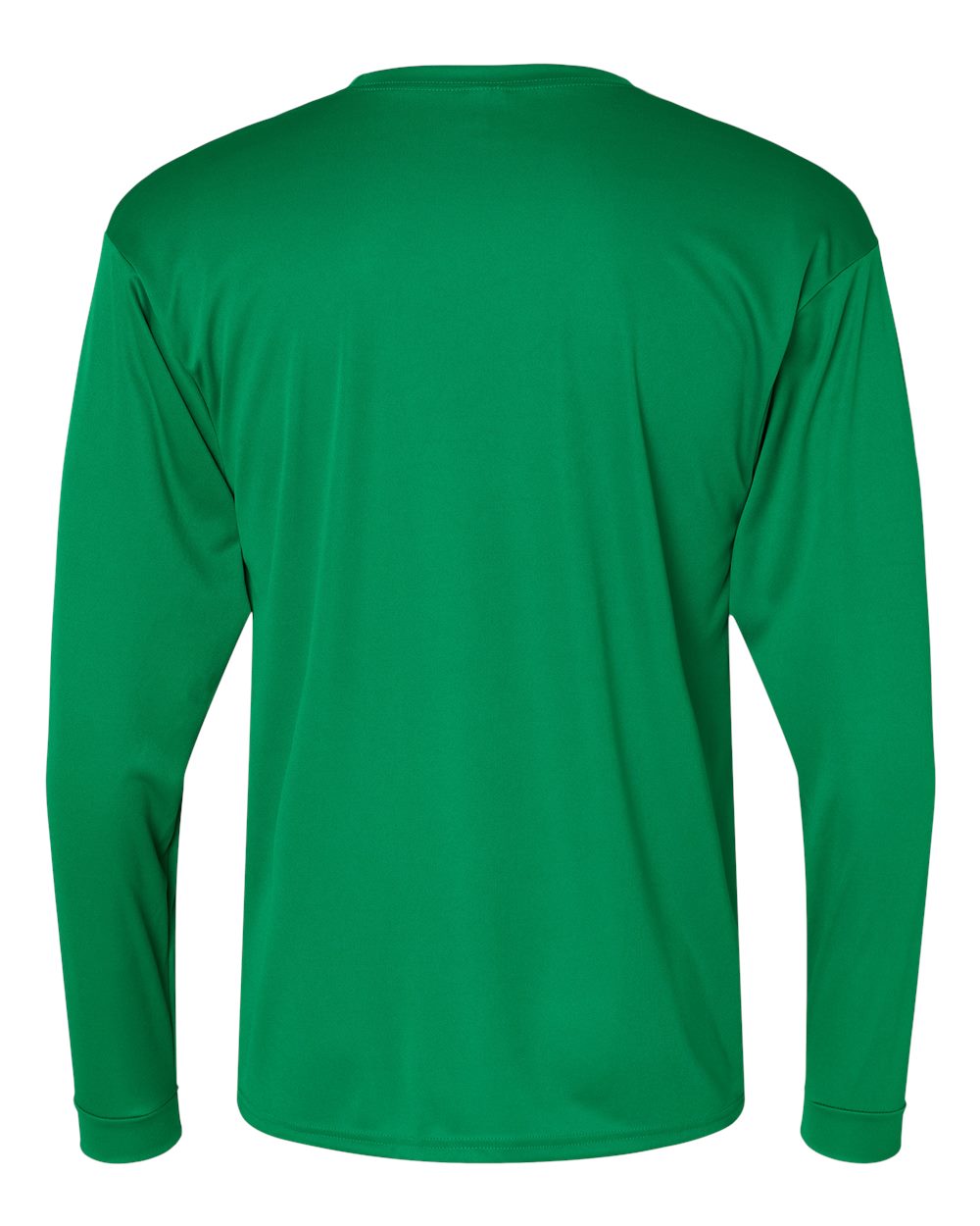 Unisex Performance Long Sleeve T-Shirt - Back - B85585603 - Kelly