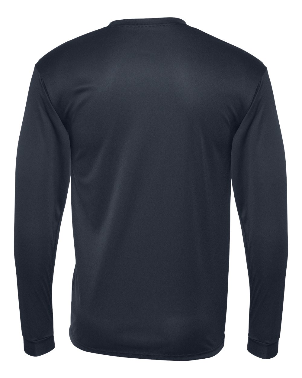 Unisex Performance Long Sleeve T-Shirt - Back - B85585653 - Navy