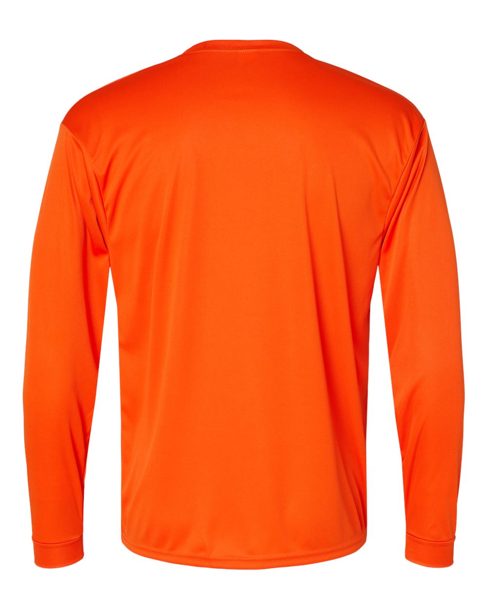Unisex Performance Long Sleeve T-Shirt - Back - B85585663 - Burnt Orange