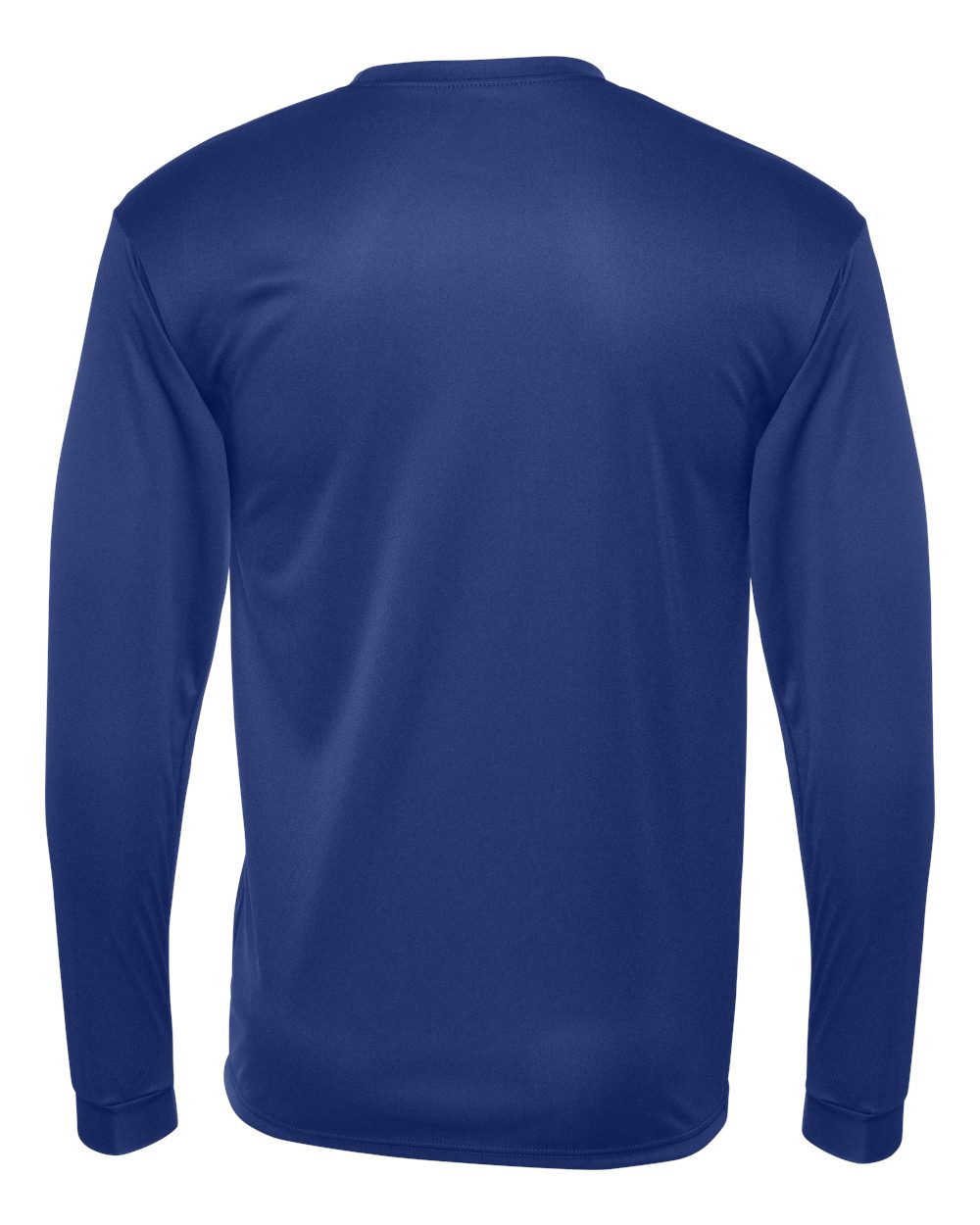 Unisex Performance Long Sleeve T-Shirt - Back - B85585753 - Royal