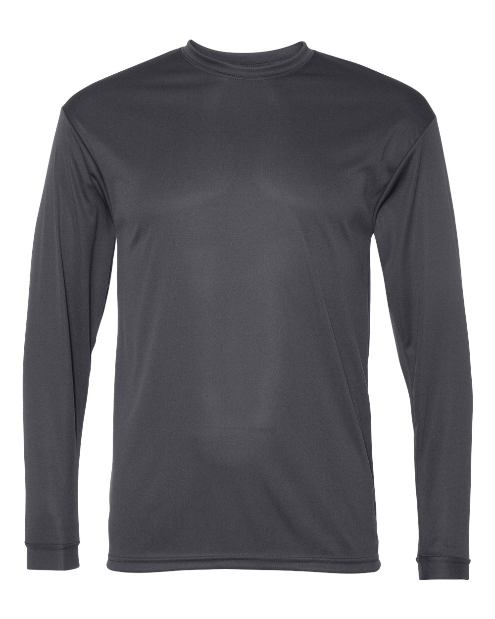 Unisex Performance Long Sleeve T-Shirt - Front - B85585133 - Graphite