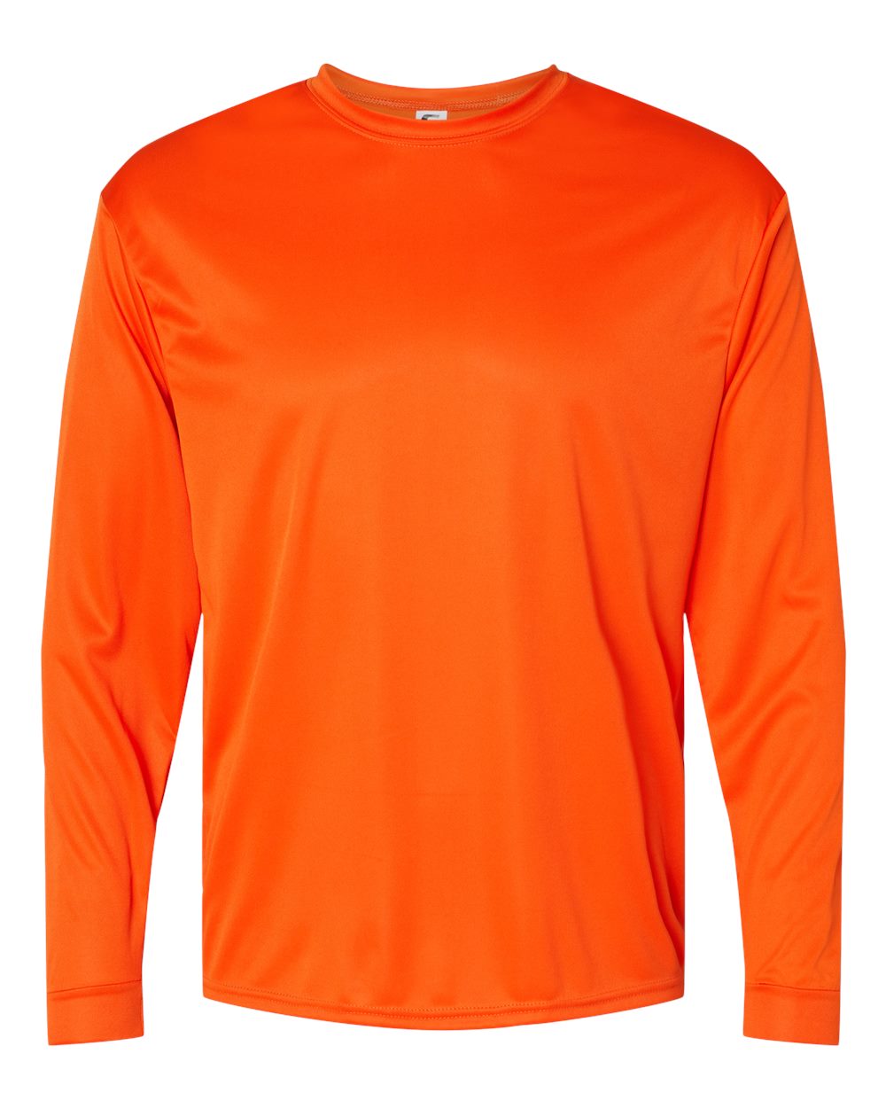 Unisex Performance Long Sleeve T-Shirt - Front - B85585663 - Burnt Orange