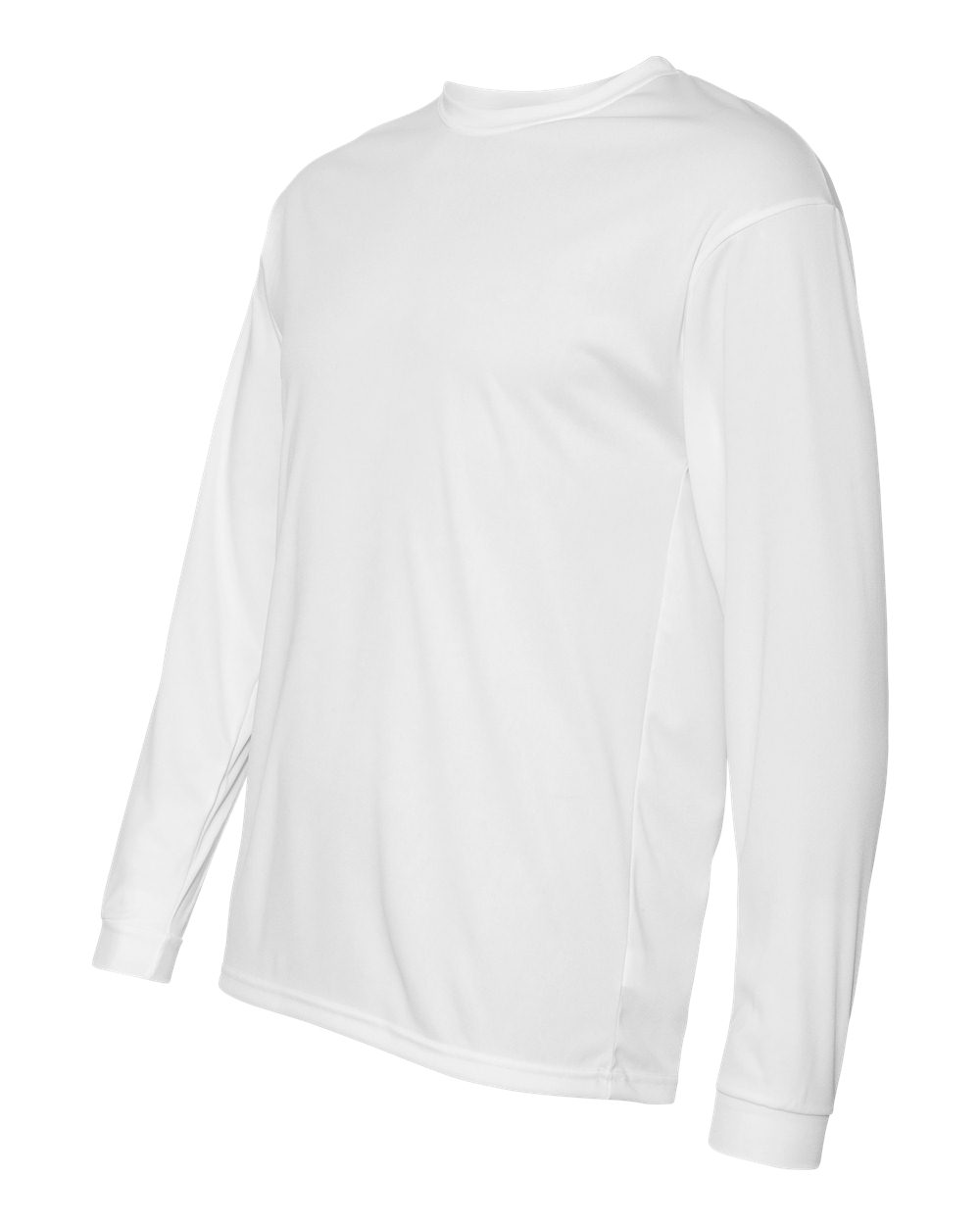 Unisex Performance Long Sleeve T-Shirt - Side - B85585003 - White