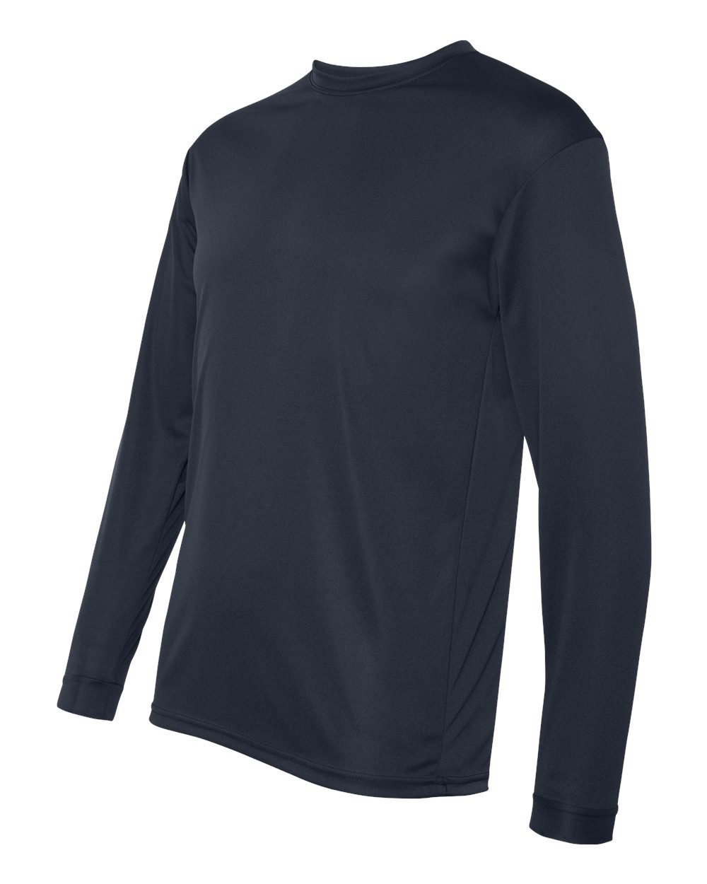 Unisex Performance Long Sleeve T-Shirt - Side - B85585653 - Navy