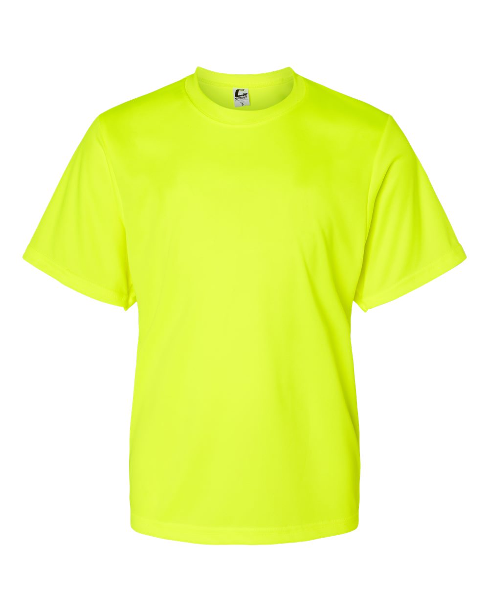 Youth Performance T-Shirt - Front - B85685172 - Safety Yellow
