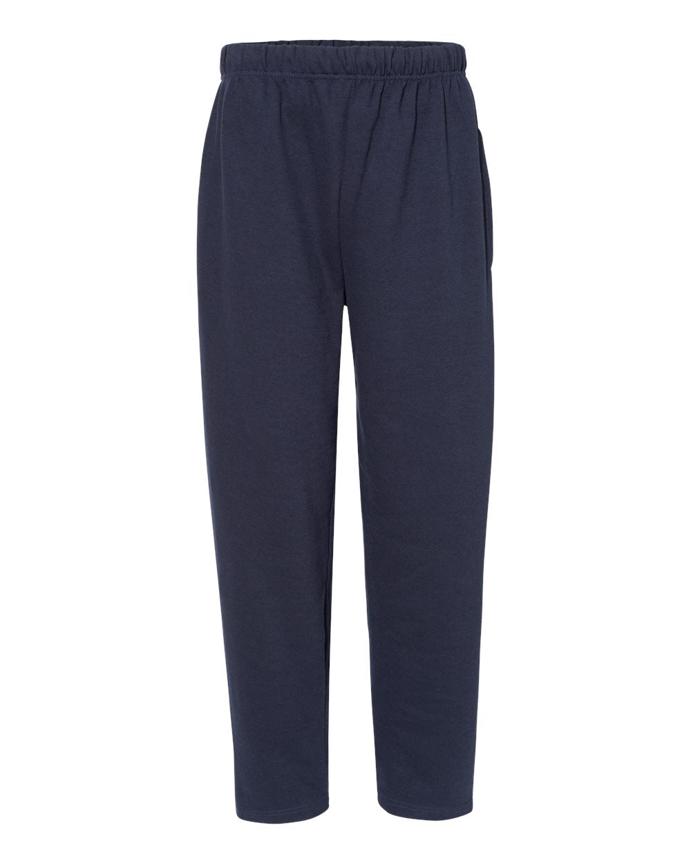 Men's Open-Bottom Sweatpants - Front - B76185652 - Navy