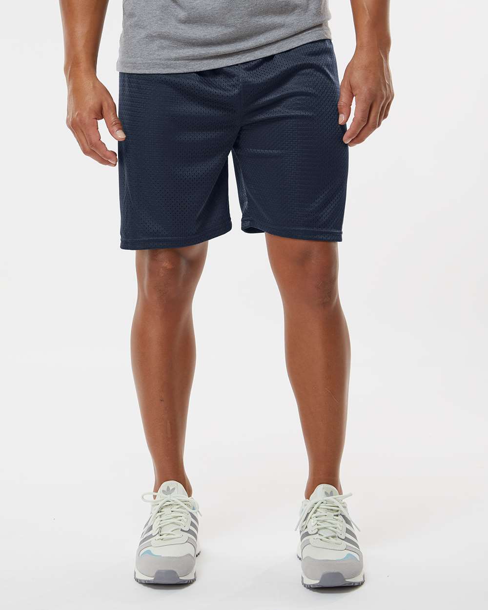 Men's Mesh 7" Shorts - OnModelFront - B89785653 - Navy