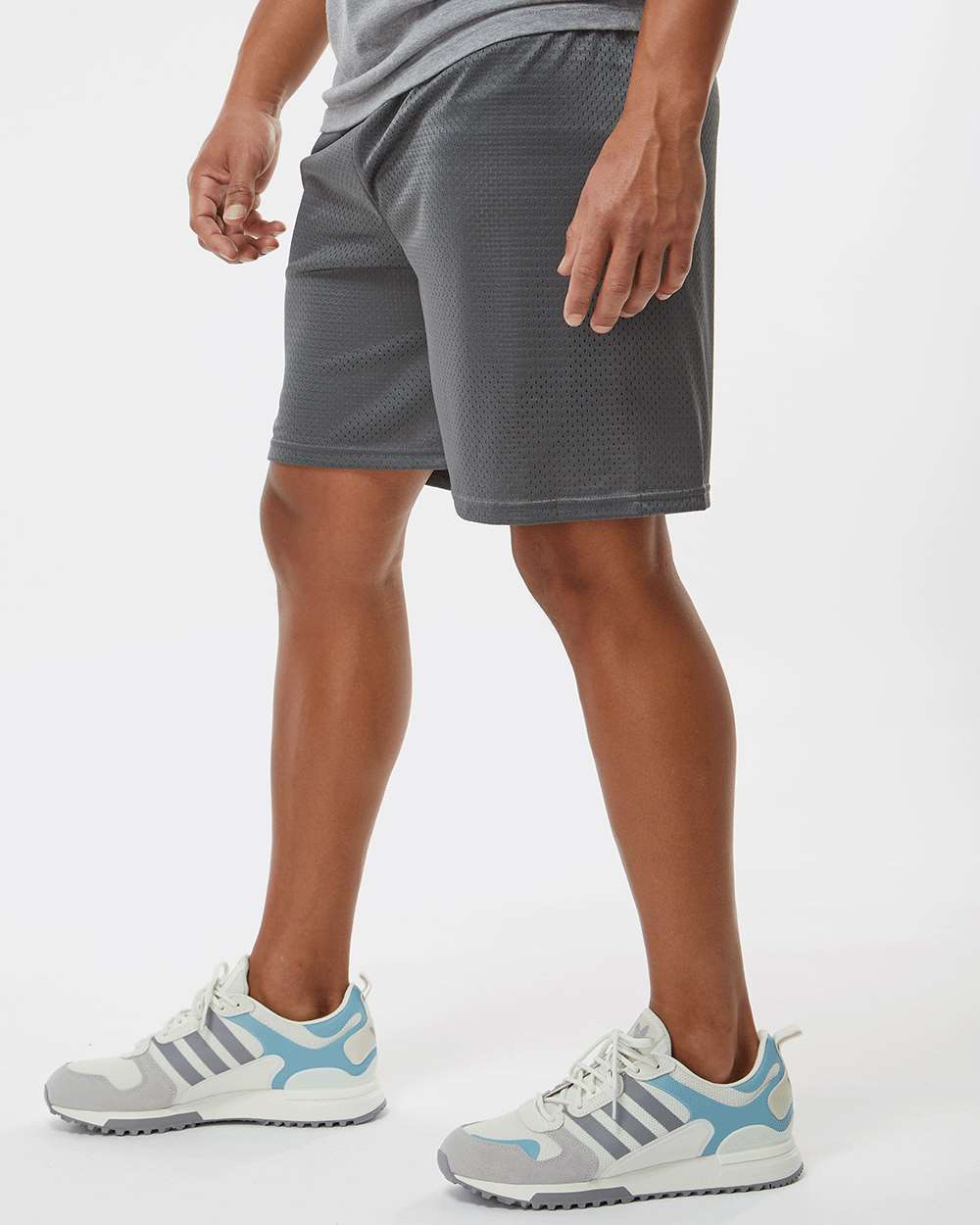 Men's Mesh 7" Shorts - OnModelSide - B89785093 - Graphite
