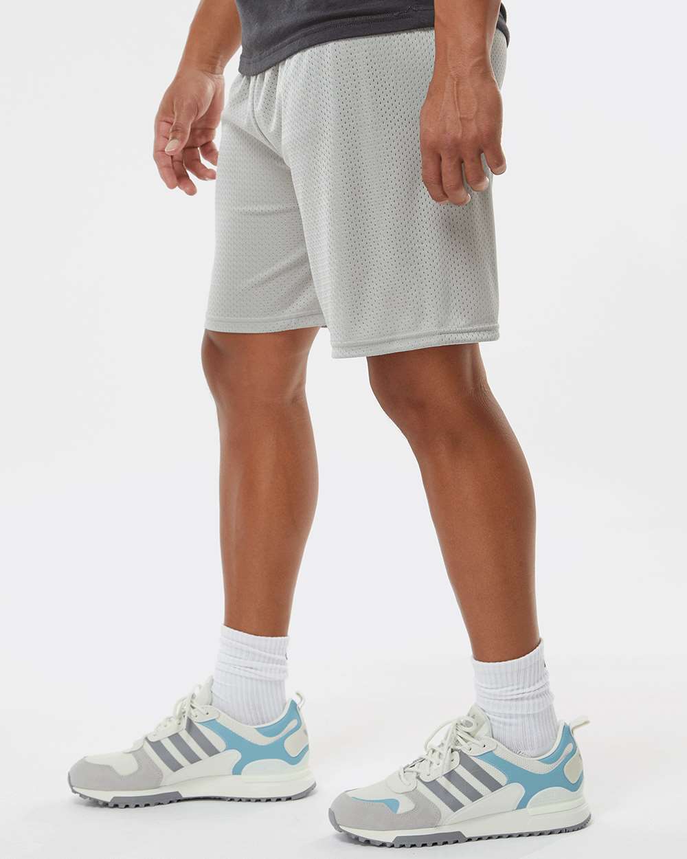 Men's Mesh 7" Shorts - OnModelSide - B89785353 - Silver