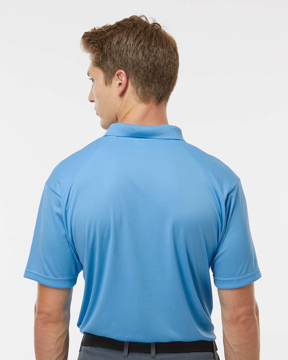 Men's Utility Polo - OnModelBack - B89885252 - Columbia Blue