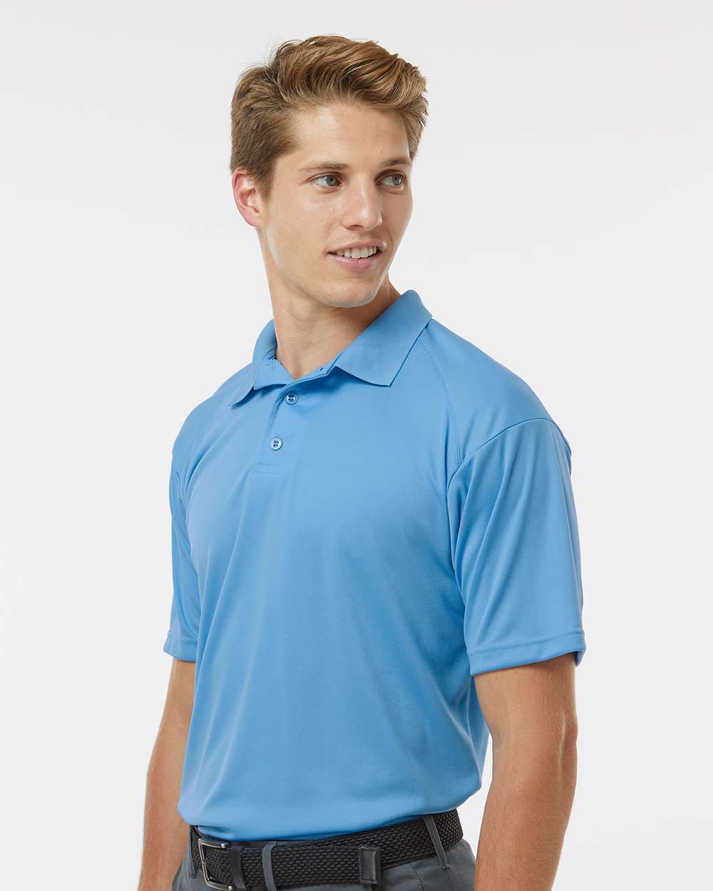 Men's Utility Polo - OnModelSide - B89885252 - Columbia Blue