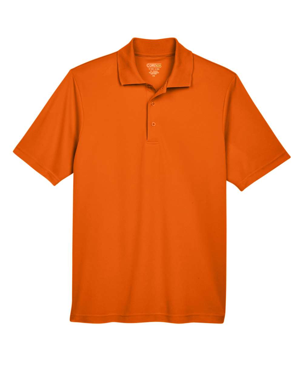 Men's Origin Performance Piqué Polo - Front - B221A7662 - Campus Orange