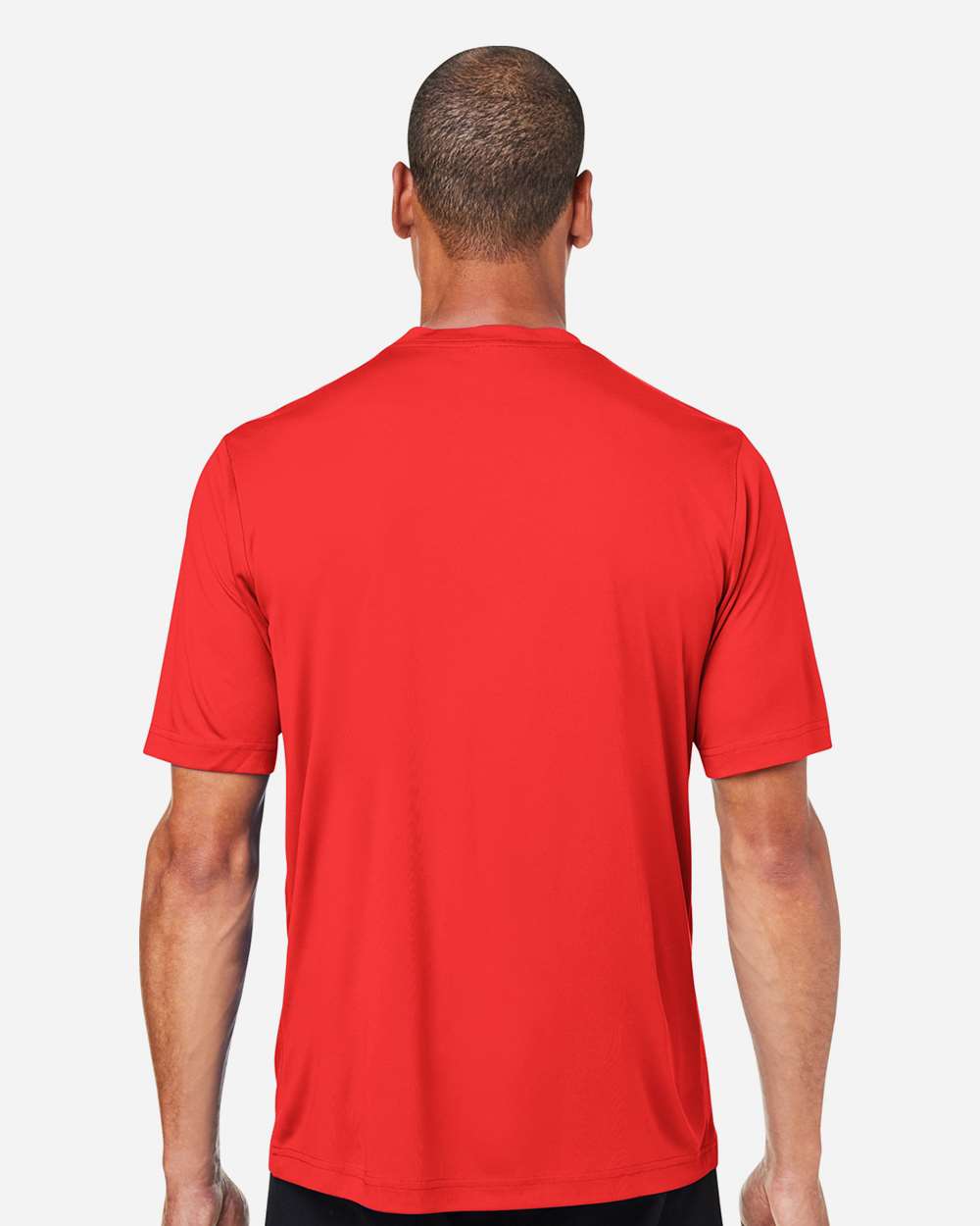 Unisex Capital Performance T-Shirt - OnModelBack - B254A7102 - Marina Red