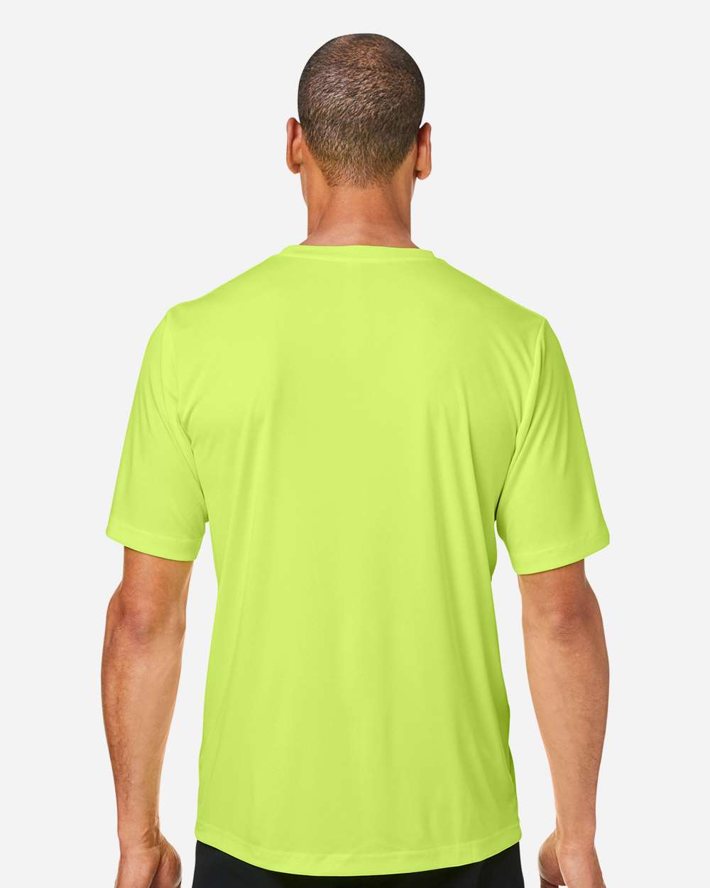 Unisex Capital Performance T-Shirt - OnModelBack - B254A7162 - Safety Yellow
