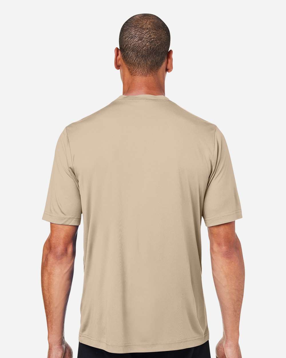 Unisex Capital Performance T-Shirt - OnModelBack - B254A7732 - Stone